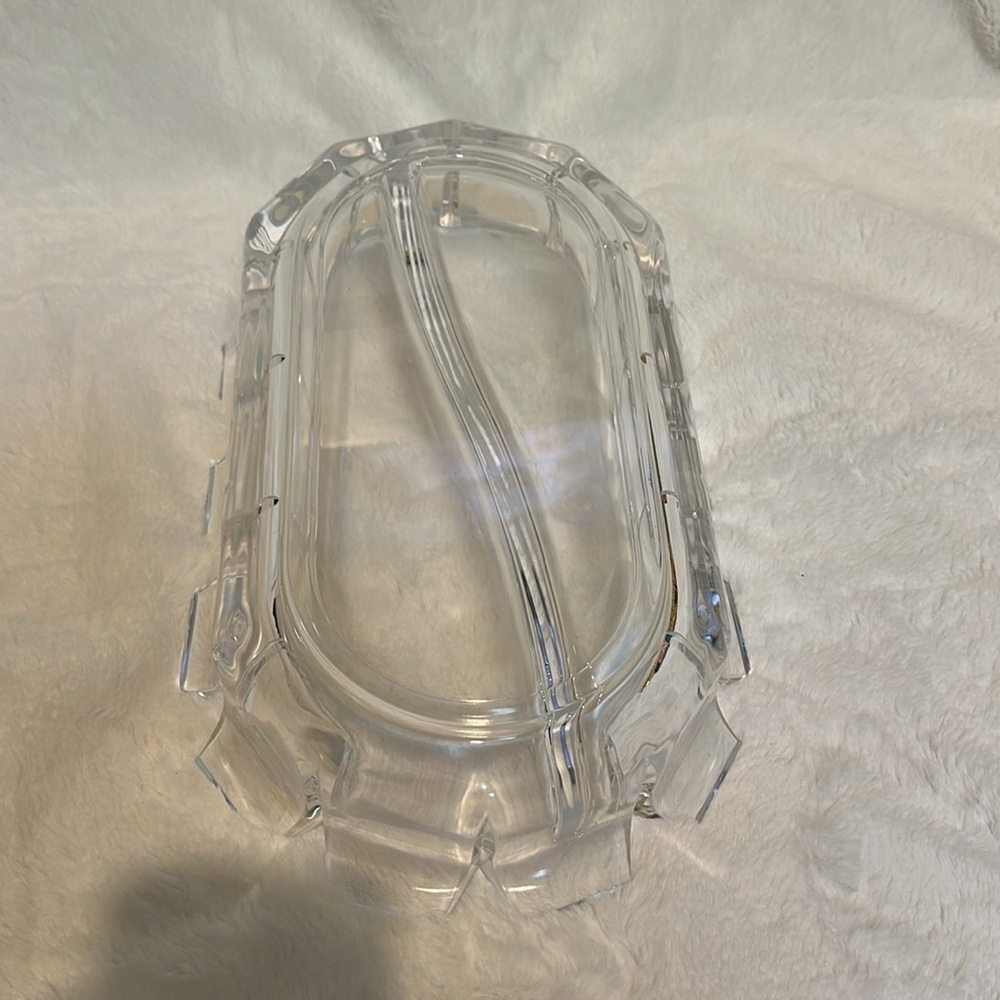 Vintage William Bounds Grainware Regal Lucite Oval Divided serving Dish MCM - Picture 4 of 10
